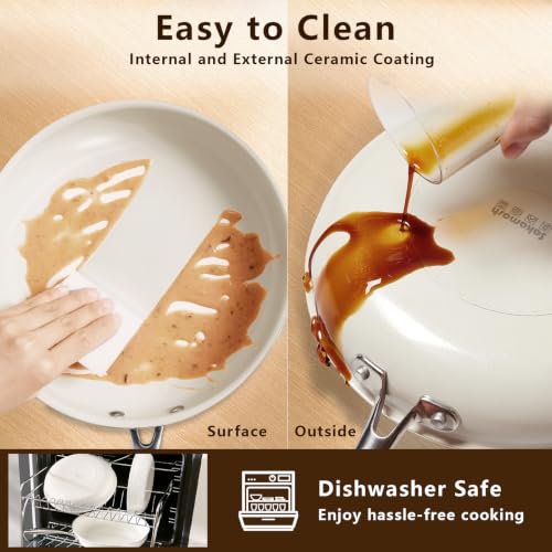 9.5" Nonstick Ceramic Frying Pan (9.5 Inches)