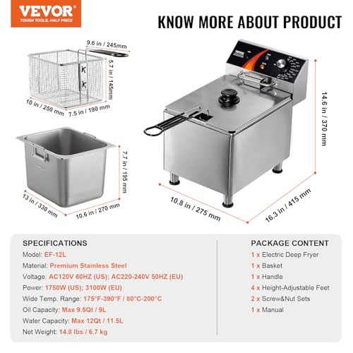 Commercial Deep Fryer (Deep Fryer / Single Fryer)