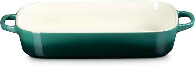 Le Creuset Stoneware Rectangular Dish with Platter Lid, 3 qt., Artichaut