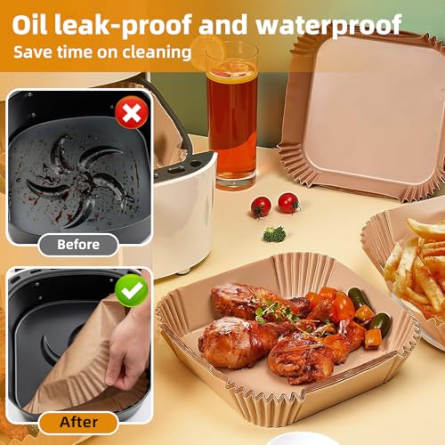Air Fryer Paper Liners for 4 qt