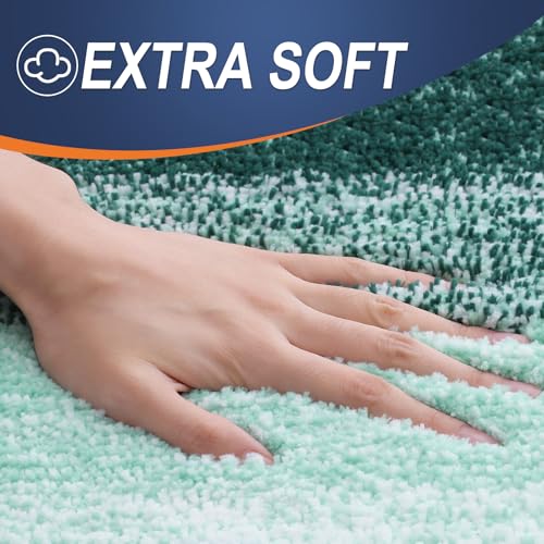 Small Bathroom Rugs 24x16 (24" X 16" / Blackish Green)