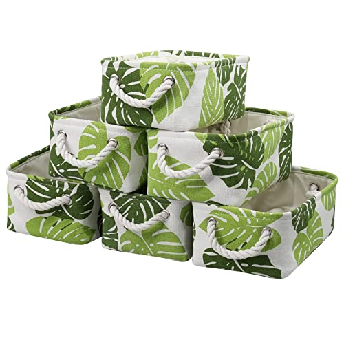 Organization and Storage Basket for Shelves (Banana Leaf / Small (Pack of 6))