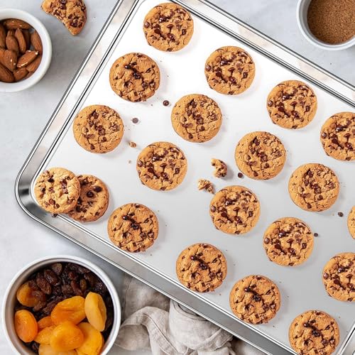 16x12 Inches Stainless Steel Baking Sheet Set of 2 (2 Count)
