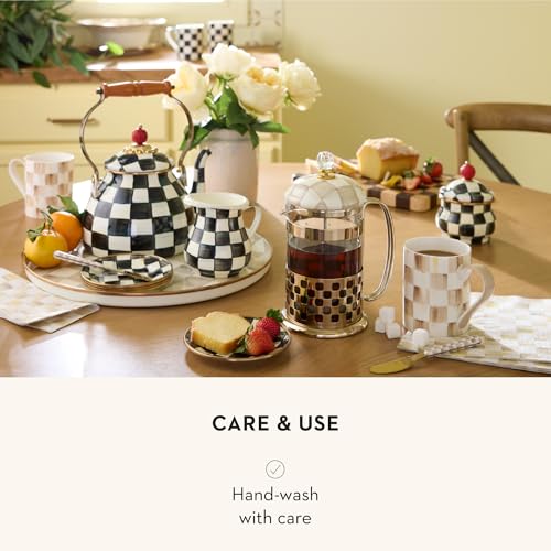 Coffee French Press (Mocha Check)