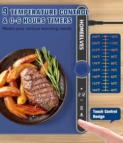 Warming Mat for Food Extra Large (Blue / 39.4x15 Inch)
