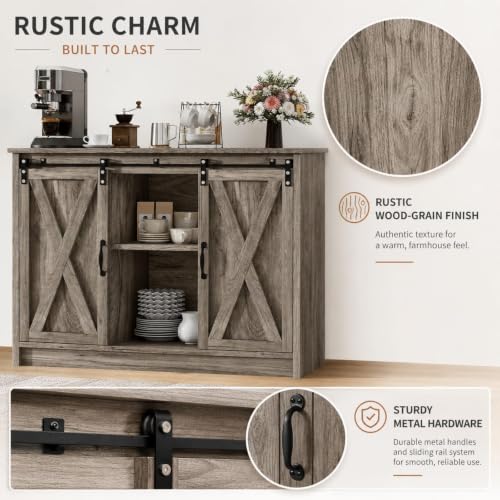 Farmhouse Coffee Bar (Wash Grey)