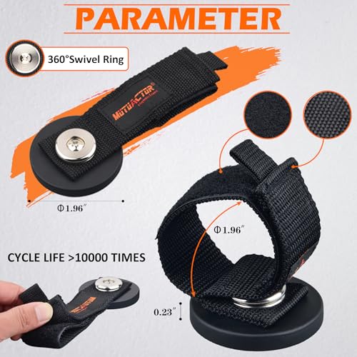 Strong Magnetic Hooks with Storage Straps (1.7in Magnet-Strape 4PCS)