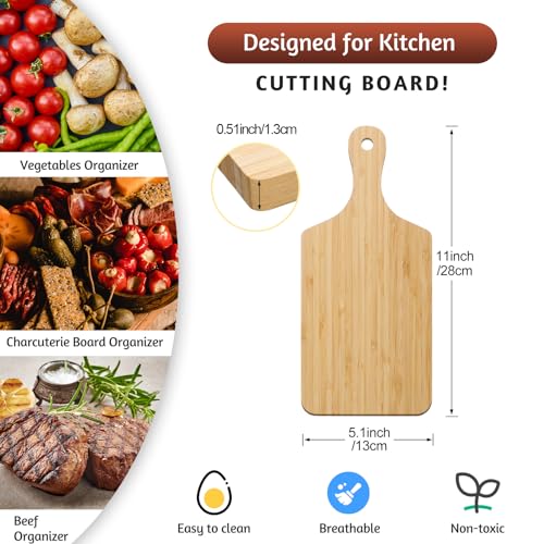 Thick Wood Cutting Boards for Chopping (11 x 5 inches)