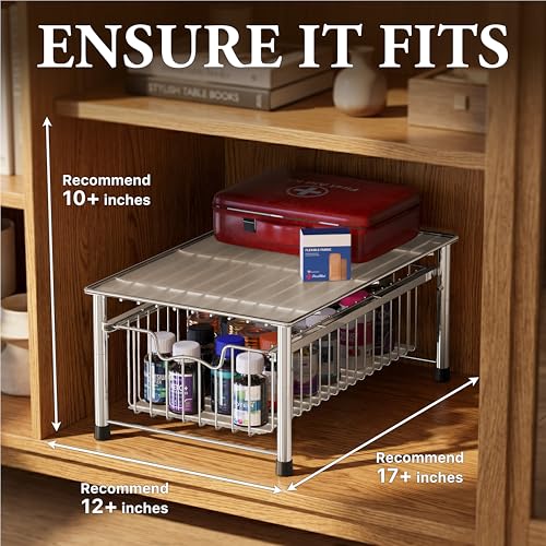 Stackable Basket Drawer (1-tier / Chrome)