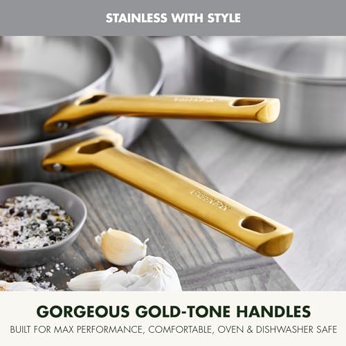Stainless Steel Tri (10" & 12" Frying Pan Skillet Set / Stainless Steel)