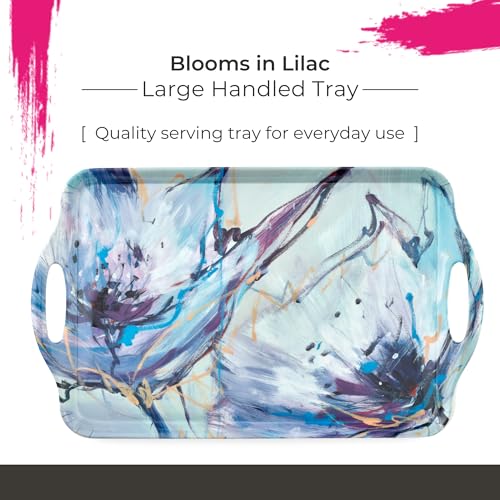 Blooms in Lilac Large Handled Tray (18.9" x 11.6" / Blooms in Lilac)