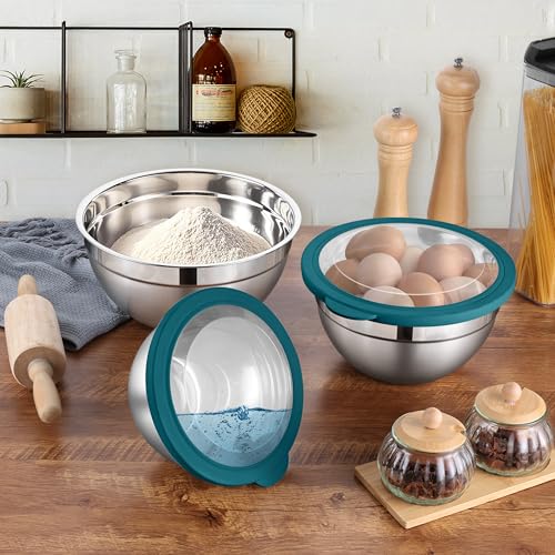 Stainless Steel Metal Mixing Bowls (6 Count)