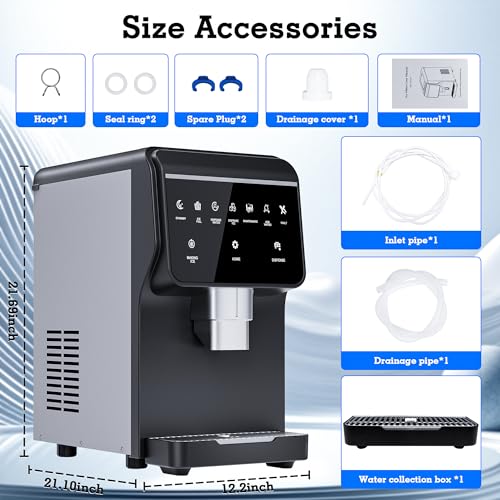 Nugget Ice Maker Machine 80LB (80Lbs/24H / Nugget Ice Maker)