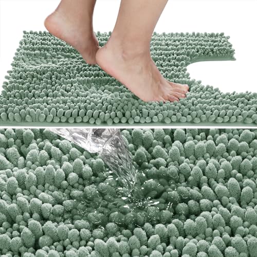Toilet Rug U Shaped Washable 24x24 Inch