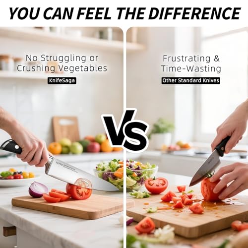 Japanese 15 pc Kitchen Knife Block Set (Natural Black)