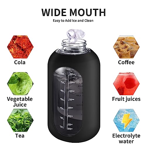 40 oz Glass Water Bottle with Straw (.Sage / 40 Ounces)