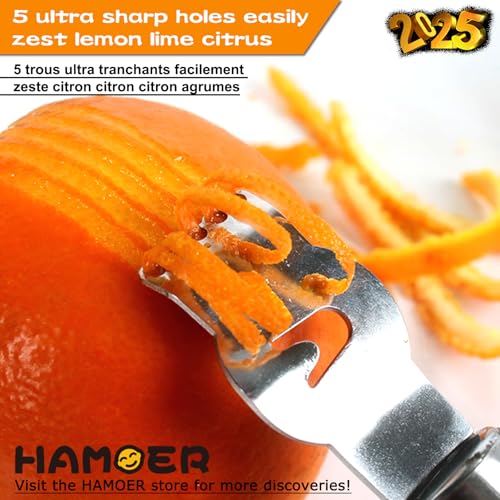 Cheese Micro Plane Grater Lemon Citrus Zester Channel Knife Tool Set