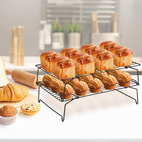 Cooling Rack Set of 2 (Black / 15" x 10")