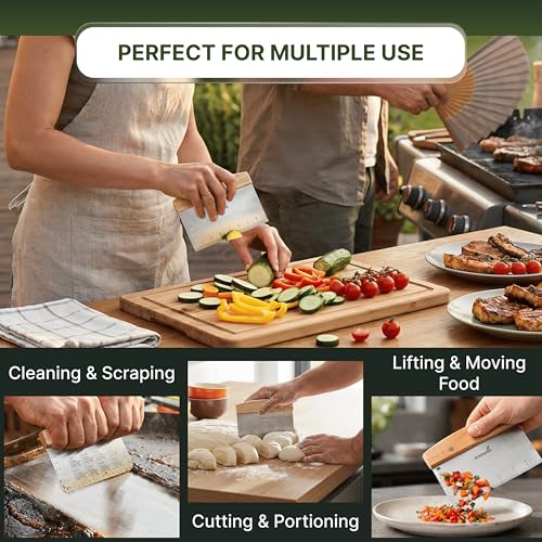 Metal Spatula Set (Wooden handle set + tongs and bottles)