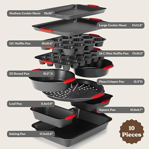 Nonstick Stackable Bakeware Set