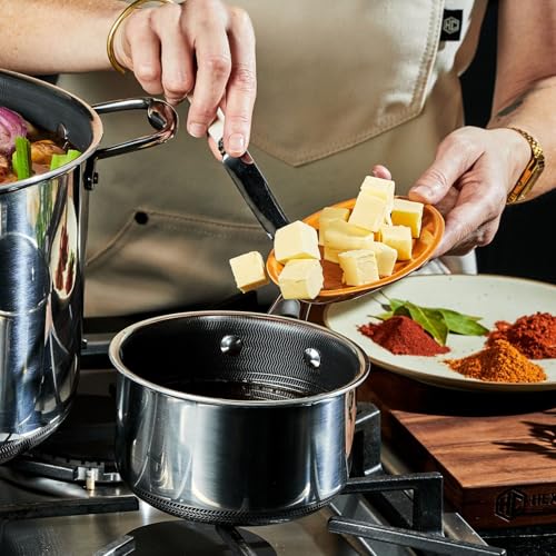 1QT Hybrid Nonstick Saucier with Lid
