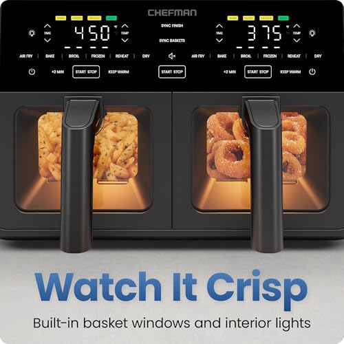 Dual Air Fryer Oven with DC Motor (9 Quart)