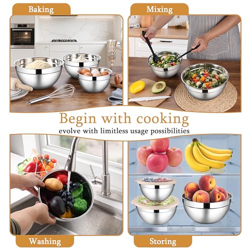 Mixing Bowls with Visible Lids (6 Count)