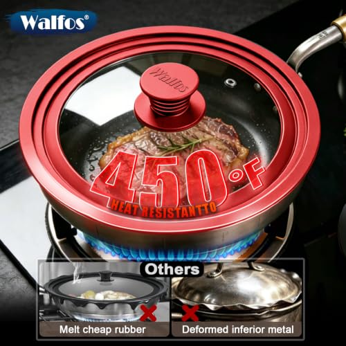Universal Lid for Pots (10 + 11 + 12 inch / Red)