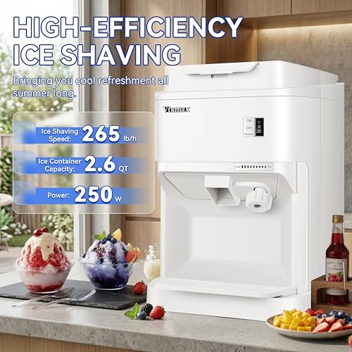 Ice Shaver Machine 250W (2.6Qt)
