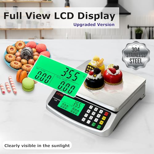110lb Food Scale (Silver 50kg (Hold Mode))