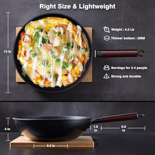 Carbon Steel Wok (Black)