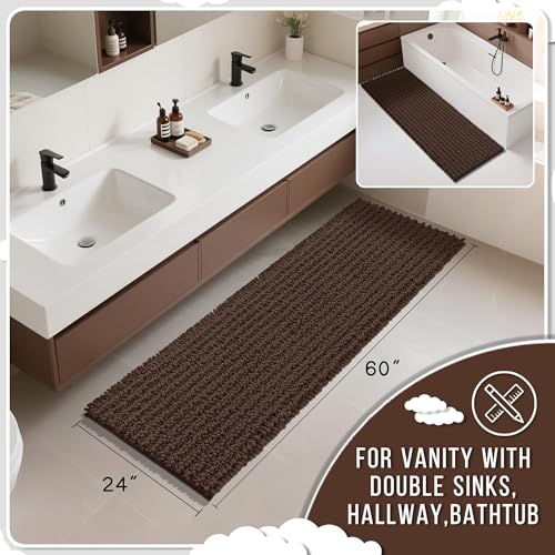 Bathroom Runner Rug 60x24 Inch