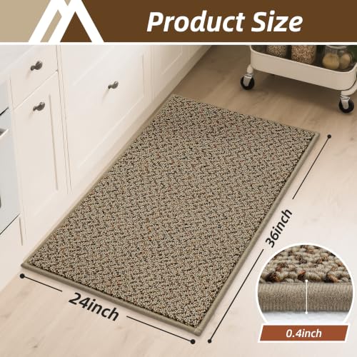 Kitchen Rugs Non (Taupe / 24"X 36")
