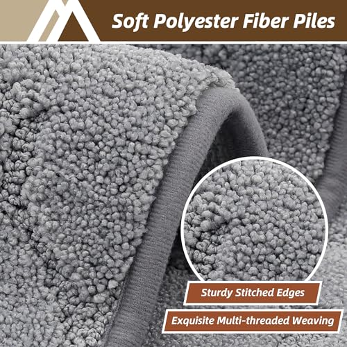 Kitchen Rugs Non Slip Washable 32"x48" (Grey / 32"X 48")