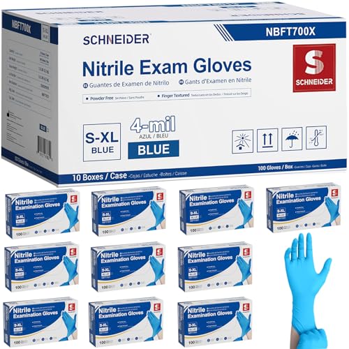 Mdeical Nitrile Exam Gloves (Blue / X-Large)