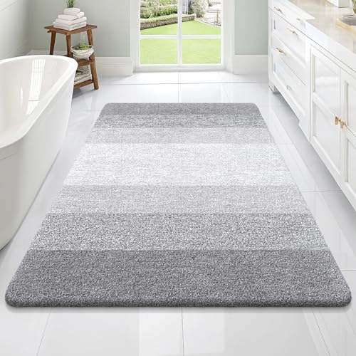 Large Bathroom Rugs Mat 70x46 (70" X 46" / Light Grey)