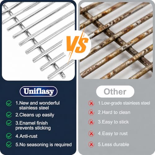 7639 Grill Grates for Weber Spirit 300 & GS4 Spirit II 300 (17.5" x 23.8" -7639 Spirit 300)