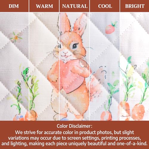 Pot Holders 100% Cotton Potholders (013 - Bunny Party / 8" x 8" (Pot Holder Pack of 2))