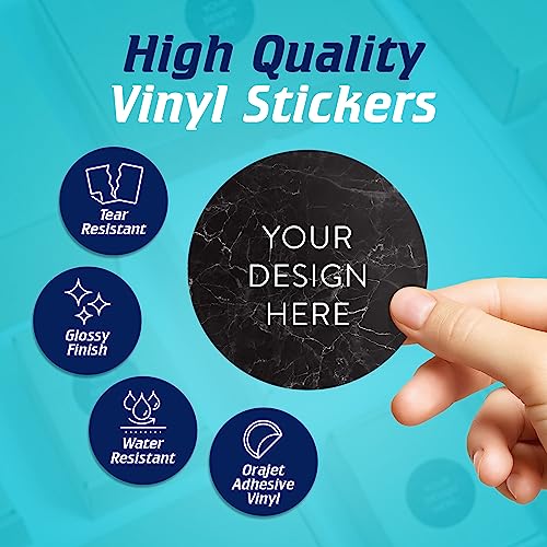 Custom Vinyl Stickers Your Image (100 Count)
