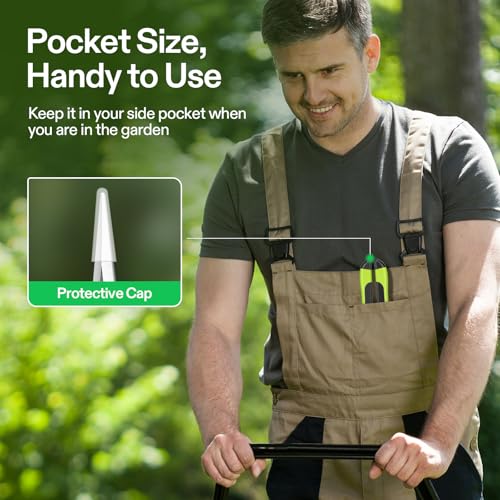 6.5 Inch Garden Scissors (Black Straight Blade / Black)