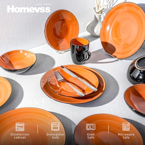 Stoneware Sonoma 16pc Dinnerware Set (16pc Set / Orange)