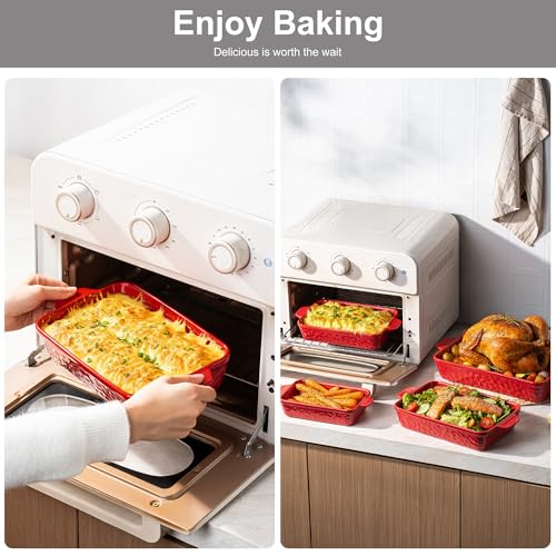 Casserole Dishes for Oven (Red)
