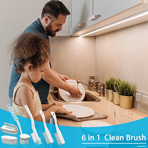6 PCS Cleaning Brush (Blue)