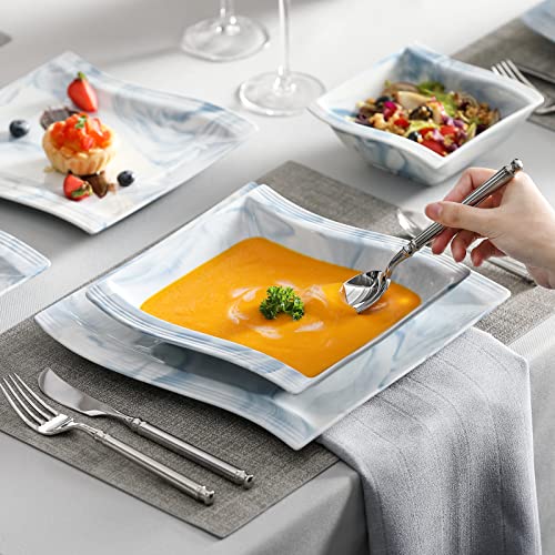Plates and Bowls Sets (26 Piece(Service for 6) / Blue)
