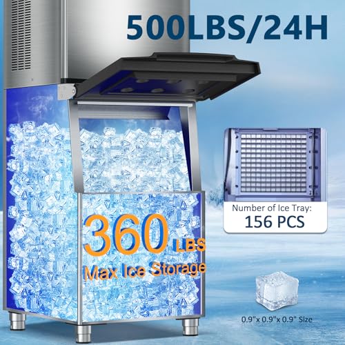 Commercial Ice Maker Machine 460LBS (460Lbs/24H)
