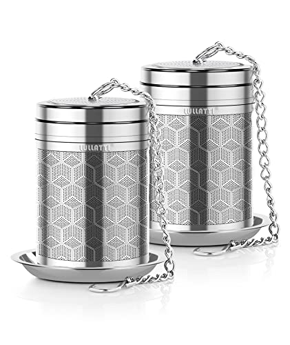 2 Pack Large Tea Infuser 304 Steel Fine Mesh for Teapots & Mugs (Large-Cube / 2 Pack)