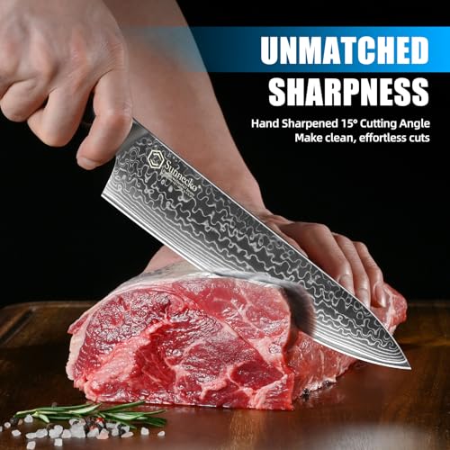 Damascus Kitchen Knife Set 4 Piece (Set of 4)