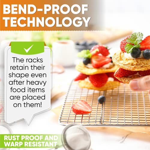 10" x 15" Stainless Steel Cooling Rack for Cooking & Baking (1 Pack / 10"x15")