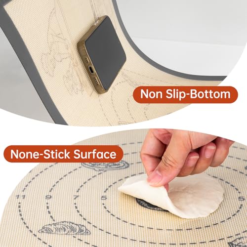 Silicone Macaron Baking Mat with 10 Easy Recipes