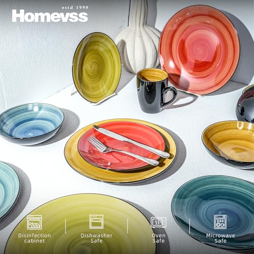 HomeVss Stoneware Sonoma 16pc Dinnerware Set